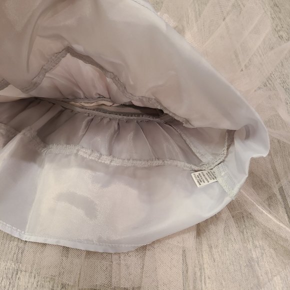 Pink & Violet toddler girl sleeveless formal dress blush pink & grey size 2T - Picture 5 of 9